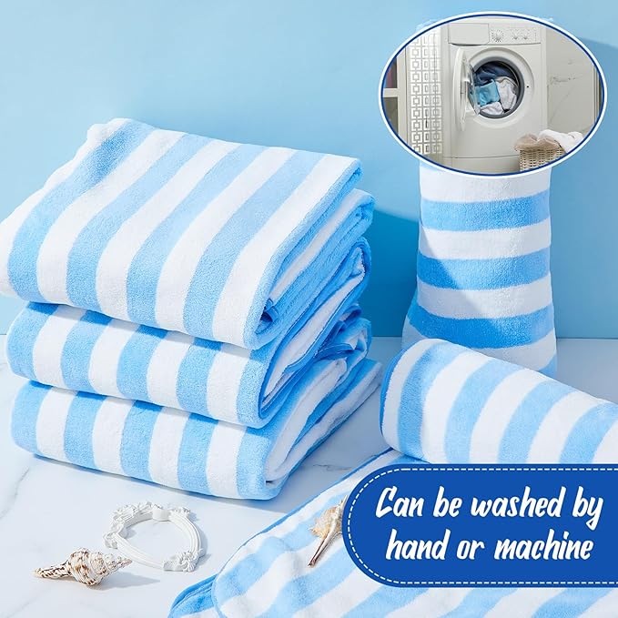 SmoothNovelty 16 Pack Microfiber Bath Towels Bulk 27'' x 60'' Oversized Size - Image 4