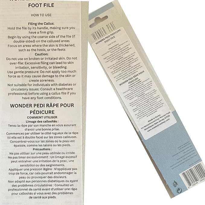 Made in Germany Double Sided Metal Foot File - Image 2