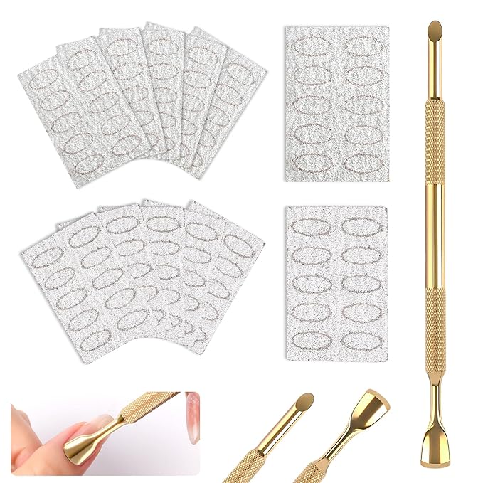 Pre-Treatment Cuticle Pusher, Dual Ended Cuticle Remover Russian Prep Nail by ASTONFOG