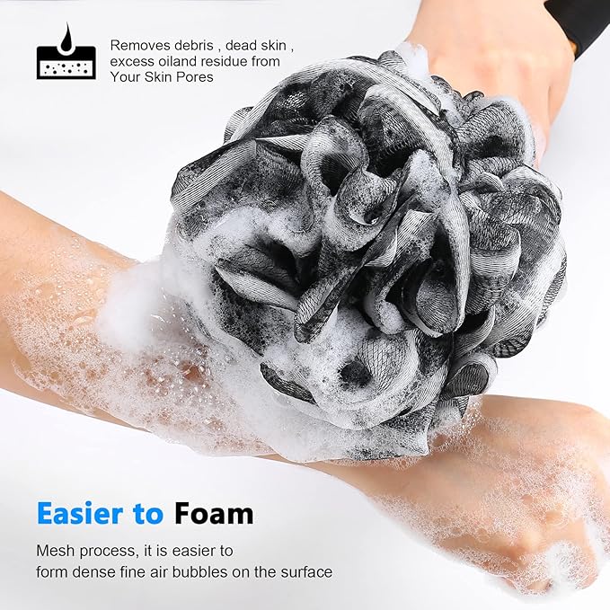 FORENEE Long Loofah with Handle, Back Scrubber - Image 5