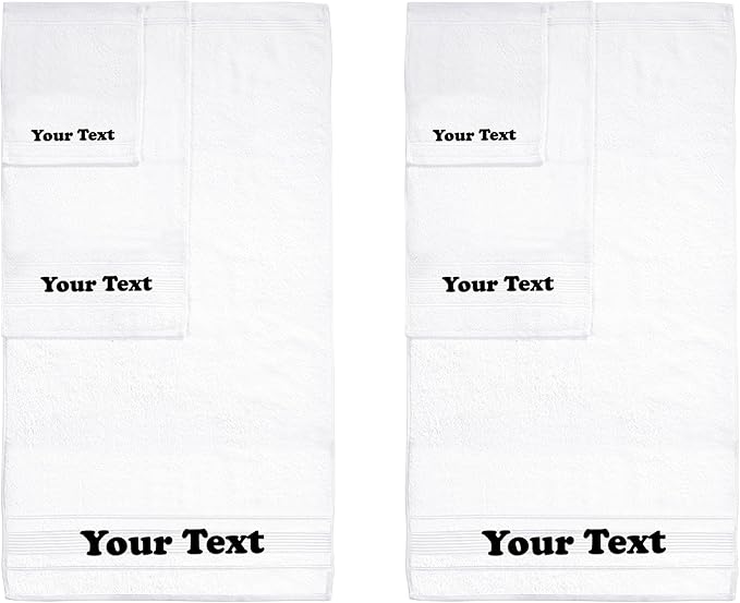 Personalize Your Towels with Custom Embroidery: Names, and Initials. Perfect by Ephesos
