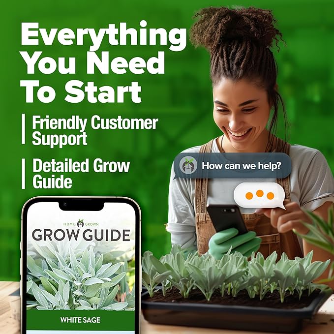 HOME GROWN Non GMO White Sage Seeds 323 Pack Heirloom Seeds - Image 8