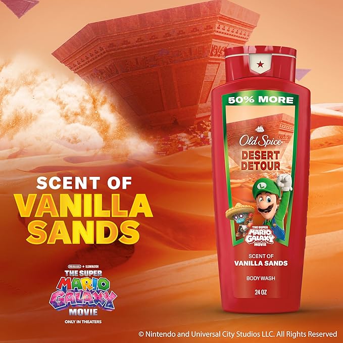 Old Spice Body & Face Wash for Men, x The Super Mario Galaxy Movie, 3X Defense - Image 4