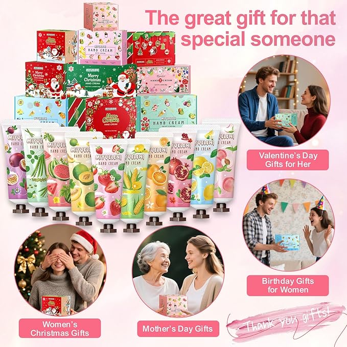 Hand Cream Gift Set 20 Pack, Mothers Day Gifts, Moisturizing Hand Lotion Travel - Image 4