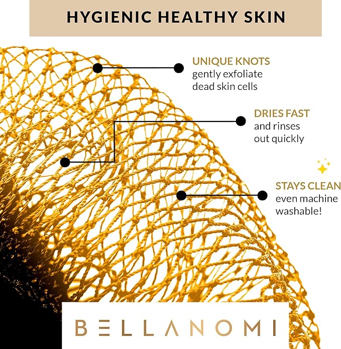 BELLANOMI African Exfoliating Net Sponge, Ethically sourced from Nigeria - Image 5
