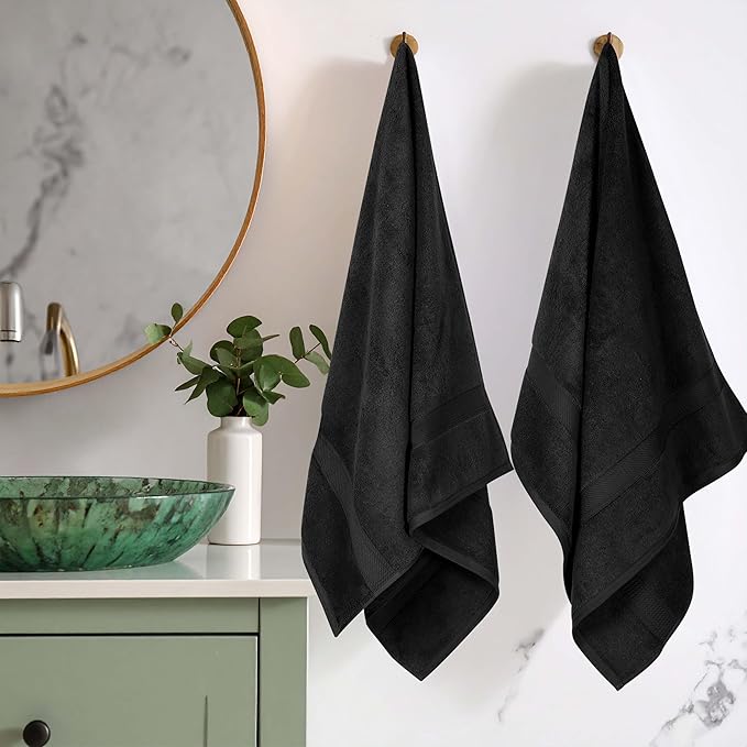 SUPERIOR Egyptian Cotton Pile Bath Towel Set of 2, Ultra Soft Luxury Towels - Image 2
