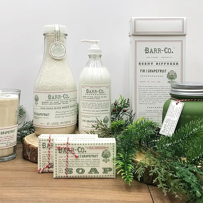 Barr-Co. Fir & Grapefruit Fine Hand Made Bath Salts, Woody & Citrus Bathing Salt - Image 7