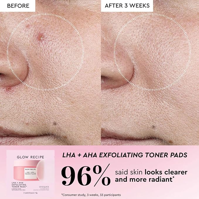 Glow Recipe Toner Pads Kit Trial Set, 12-Piece Korean Toner Pad Kit - Image 7