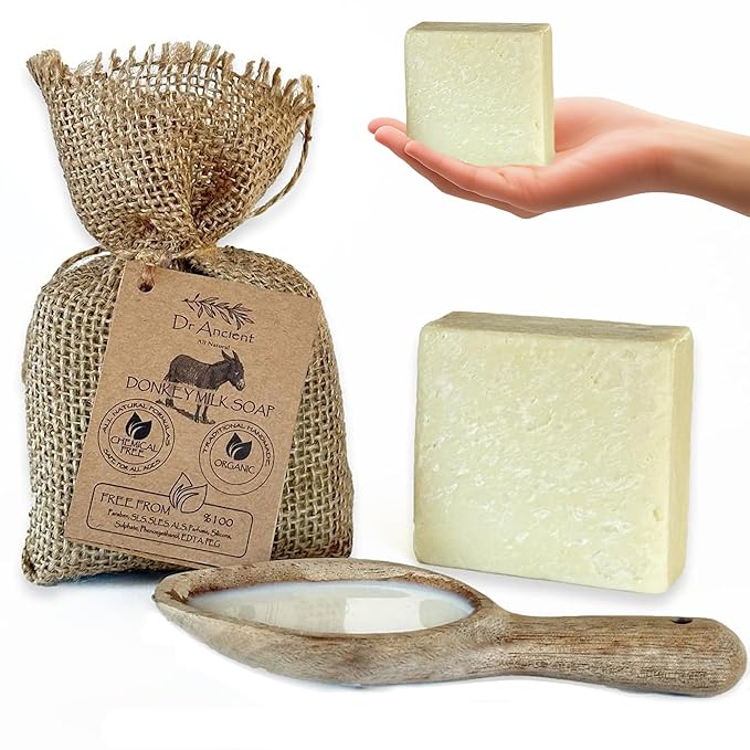 Dr.Ancient Donkey Milk Soap Bar Natural Moisturizing Milk Soap Ancient Inspired by DrAncient