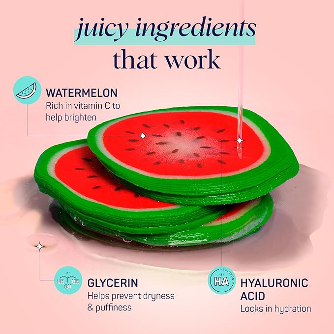 SpaLife Watermelon Cooling Eye Pads, Mothers Day Gifts, 48 Hydrating Under Eye - Image 5