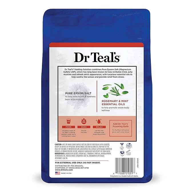 Dr Teal's Pure Epsom Salt Soak, Wellness Therapy - Image 11