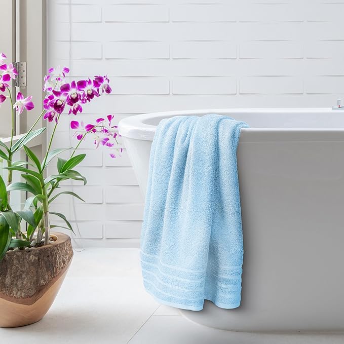 Avalon Towels Bath Towels Set of 4, Size 30 x 60 Inches, Highly Soft and - Image 2