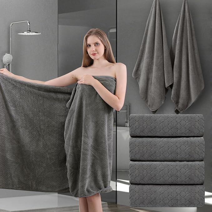 Ycosy Extra Large Bath Towels Set 35x70 Inches by Ycosy