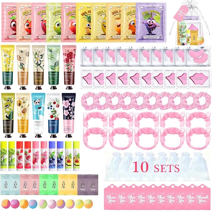 110PCS Spa Party Supplies for Girls, Daughter Spa Party Favors Include Face by Unknown