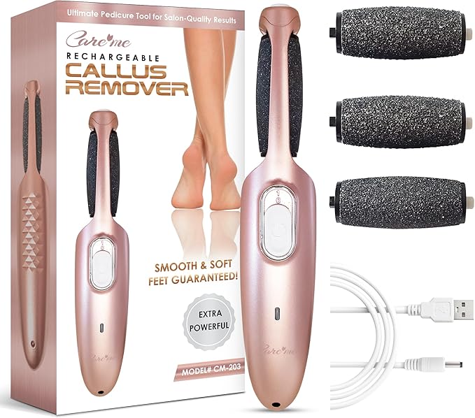 Powerful Electric Callus Remover Wand – Rechargeable Foot File, Grinder & by Careme