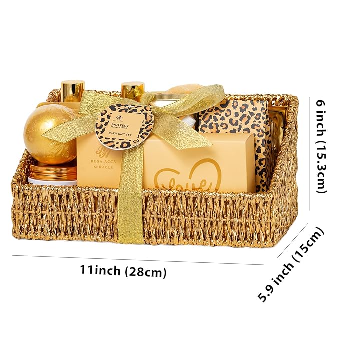 32 Pcs Mother's Day Gift for Mom, Honey & Almond Bath & Body Gift Basket for - Image 8