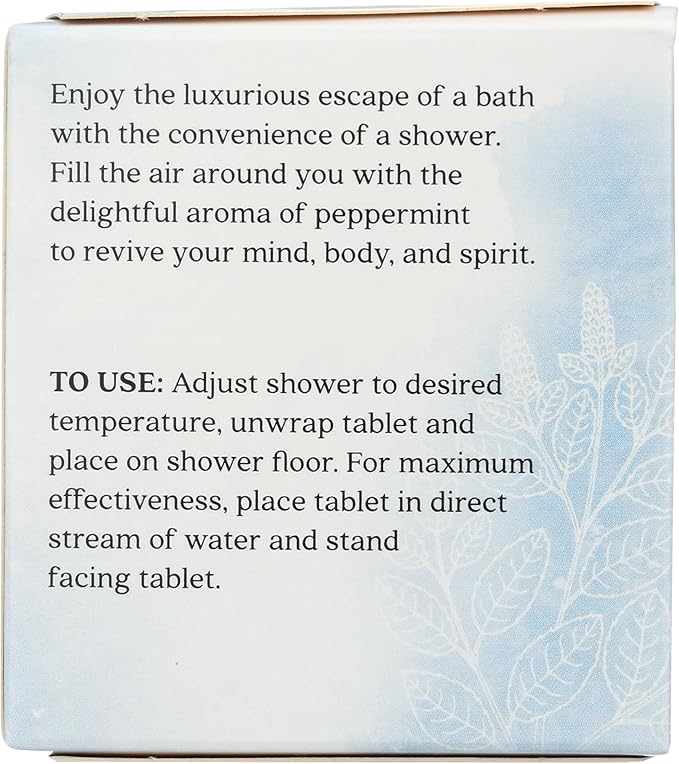 Aura Cacia Peppermint Shower Tablets - Image 2