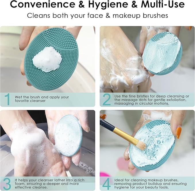 4 Pack INNERNEED Silicone Face Scrubber - Image 7