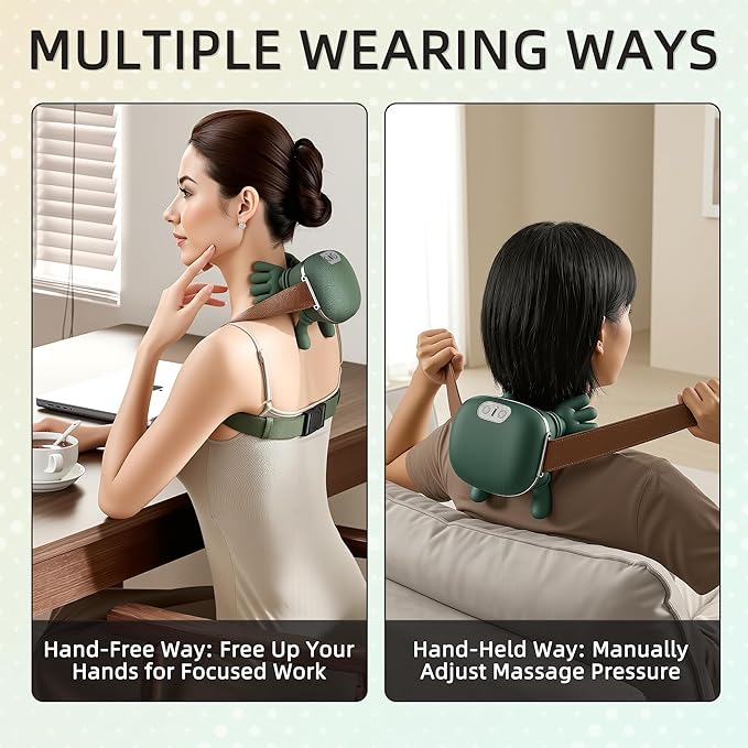 Neck Massager with Heat, Bionic Portable Shiatsu Neck and Back Massager - Image 7