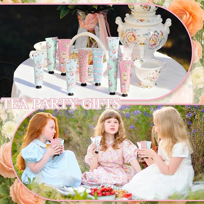 Tea Party Hand Cream Gift Set Wonderland Floral Tea Party Favor Flower - Image 6