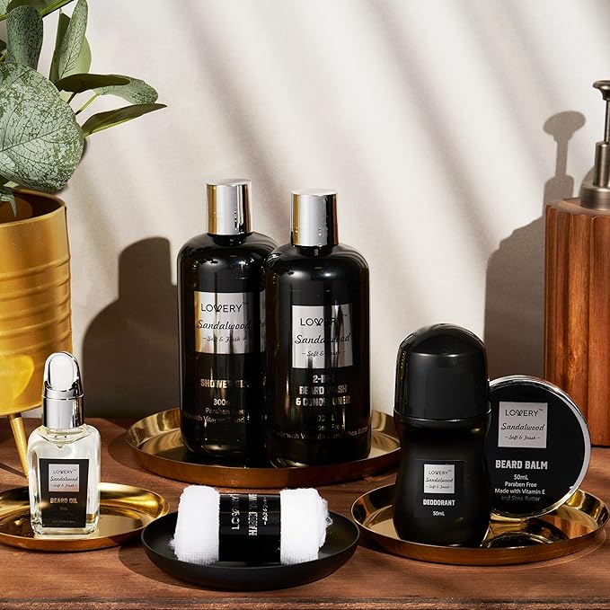 Gifts for Men, Valentines Day Gifts for Him Body And Wash Gift Set Beard Kit - Image 4