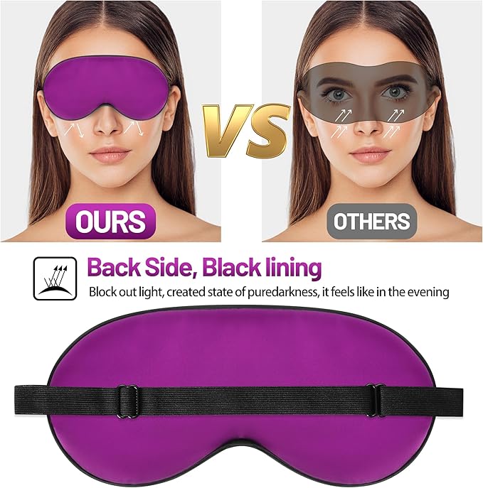 Sleep Mask, Silk Eye Mask for Sleeping - Image 4