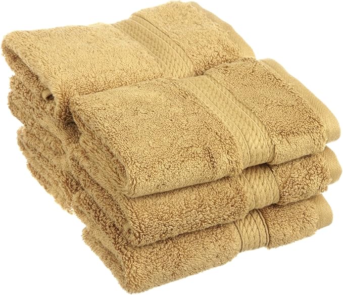 Superior Egyptian Cotton Pile Face Towel/Washcloth Set of 6, Ultra Soft Luxury by SUPERIOR