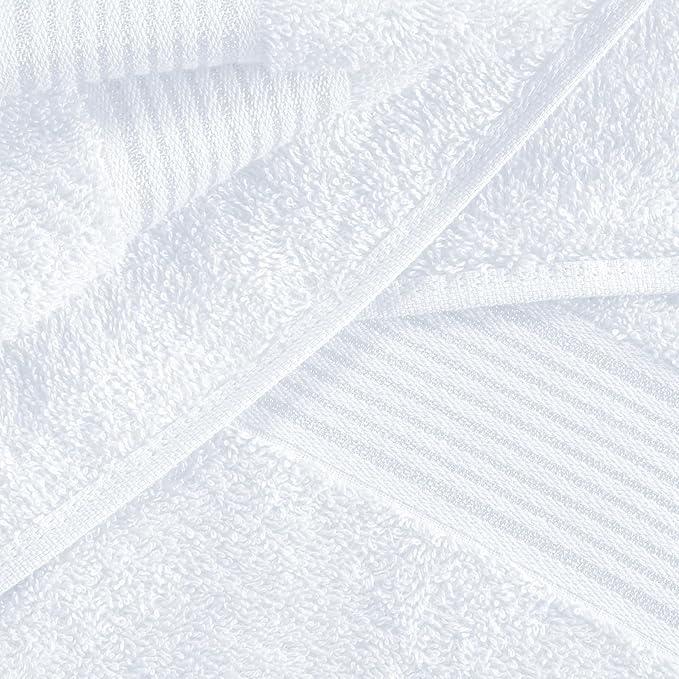 BELZZI Home Ultra Soft 4 Pack Oversized Bath Towel Set 27x54, Cotton Compact - Image 2