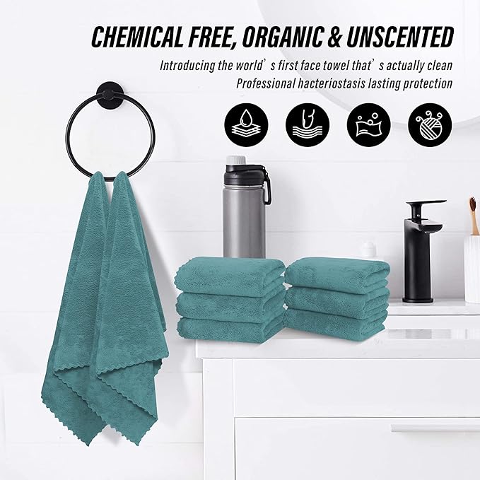 MOONQUEEN 6 Pack Premium Hand Towels - Image 6