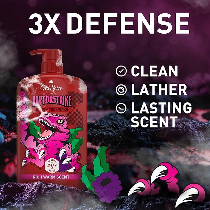 Old Spice Cleansing Body Wash for Men, 3X Defense, 24/7 Shower Fresh - Image 2