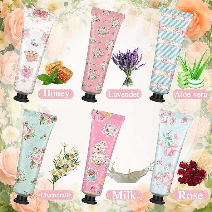 Tea Party Hand Cream Gift Set Wonderland Floral Tea Party Favor Flower - Image 5
