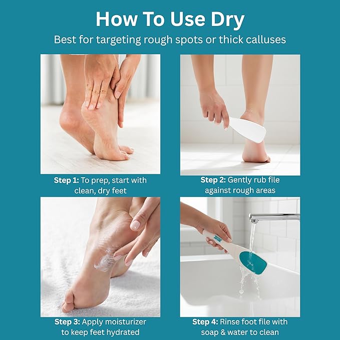 Trim Neat Feet Foot Care Implements Nano Glass Foot File, Hard Skin Remover - Image 5