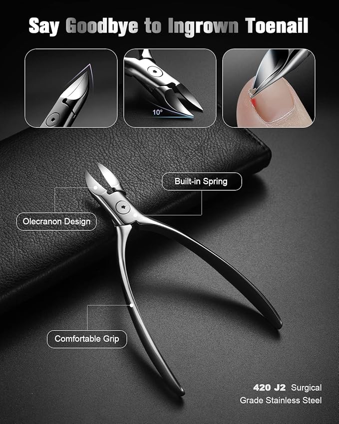 FERYES Pedicure Knife Ingrown Toenail Kit, Top Notch Foot Blade, Super Sharp - Image 5