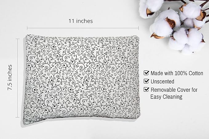 Microwavable Corn Filled Heating Pad and Cold Pack/Washable 100% Cotton Cover - Image 2
