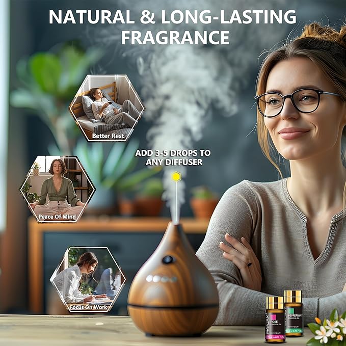 MAYJAM Tea Tree 20 Pcs Pure Essential Oil Gift Set, - Image 5
