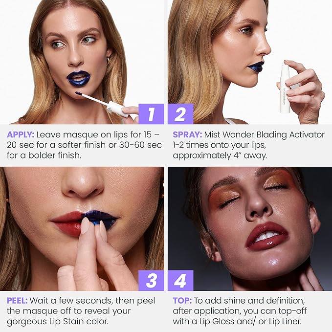 Wonderskin Wonder Blading All Day Lip Stain Peel Off Masque and Reveal Kit - Image 3