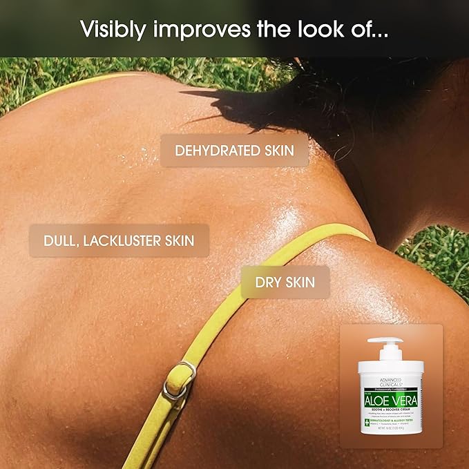 Advanced Clinicals Aloe Vera Lotion Skin Care Relief | Vitamin E Infused - Image 6
