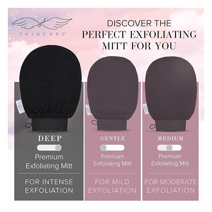 Seraphic Skincare Premium Exfoliating Mitt - Image 3