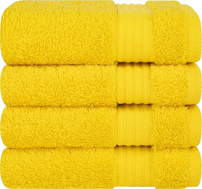 Cotton Paradise 100% Cotton Turkish Washcloth Set by UNITEDHOMETEXTILE