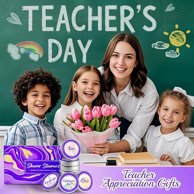 8 Pcs Shower Steamers Aromatherapy: Birthday Gifts - Image 3