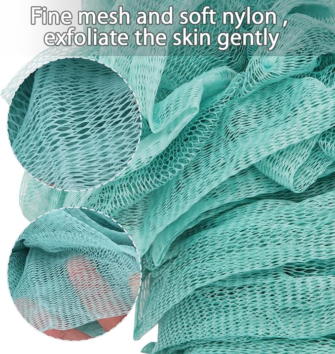 Evmliy 2Pack Back Scrubber for Shower, Loofah Sponge Brush Exfoliating Body - Image 3