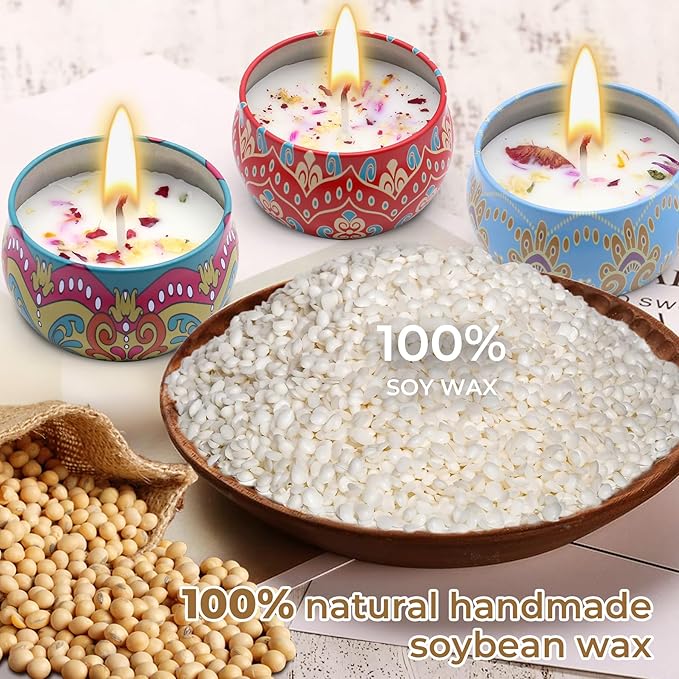 Scented Candles Gift Set for Women 4 Pack Soy Wax Candles - Image 2