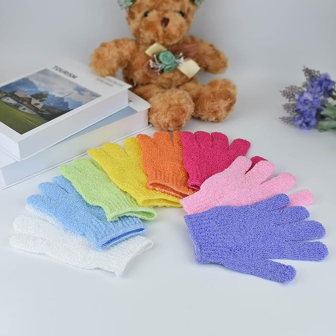 4 Pcs Shower Gloves, Exfoliating Gloves, Exfoliating Mitt, Exfoliating Body - Image 7