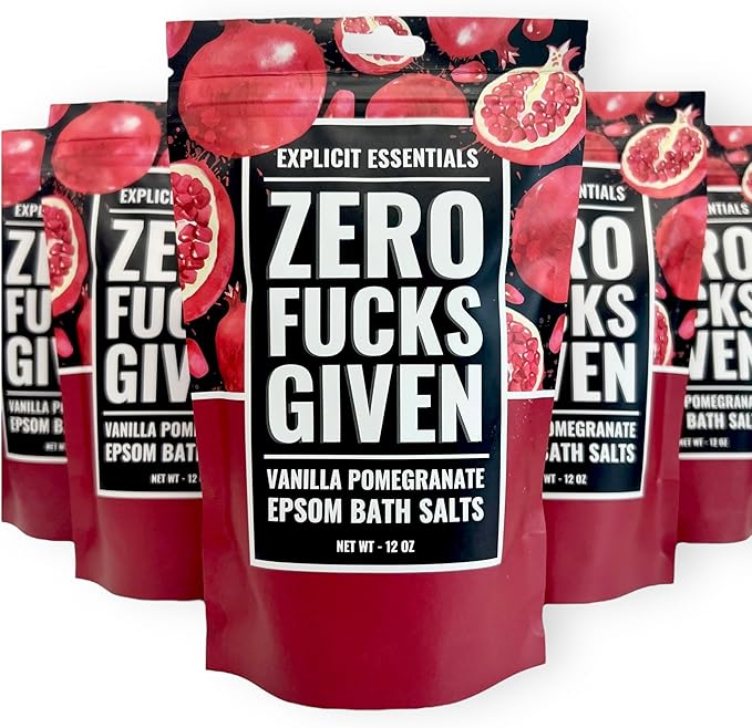 Explicit Essentials Vanilla Pomegranate Epsom Bath Salts, 12 oz - Image 9