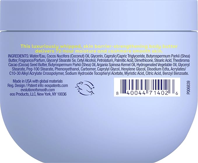 eos Cashmere Whipped Oil Body Butter, Vanilla Cashmere, 72 Hour Weightless - Image 9