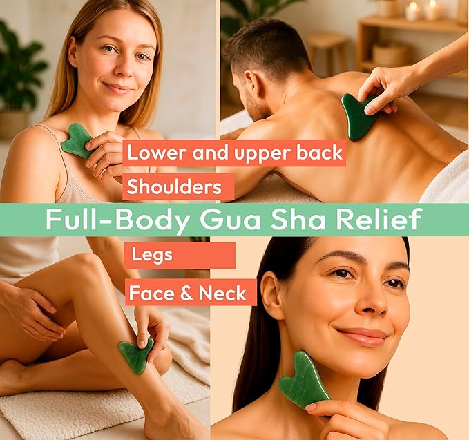 Jade Gua Sha Facial Tool - Image 4