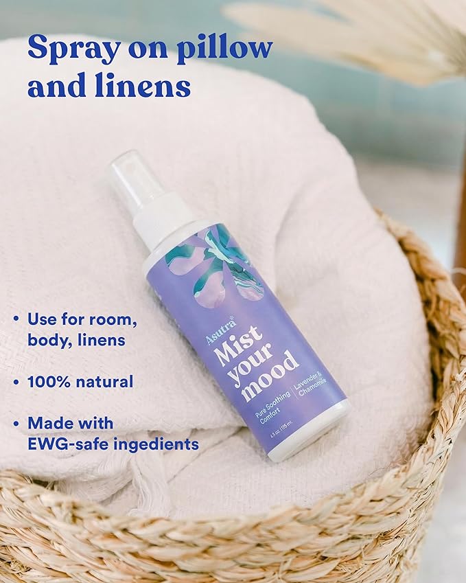Asutra Lavender & Chamomile Multi-Use Natural Aromatherapy Room Spray, Calming - Image 4