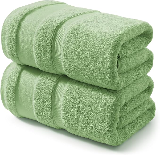 REDKISS 100% Cotton Bath Towels Set of 2, Extra Large Bath Sheets 35 X 70 Inches by REDKISSOnline