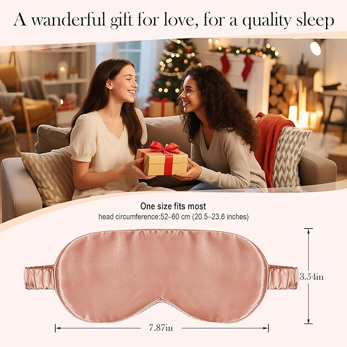 SilkDream 100% Mulberry Silk Sleep Mask Eye Mask - Image 6
