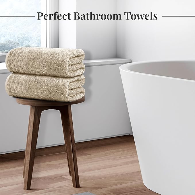 Tens Towels Pack of 8 Towels Set, 2 Extra Large Bath, 2 Hand, 4 Washcloths - Image 4